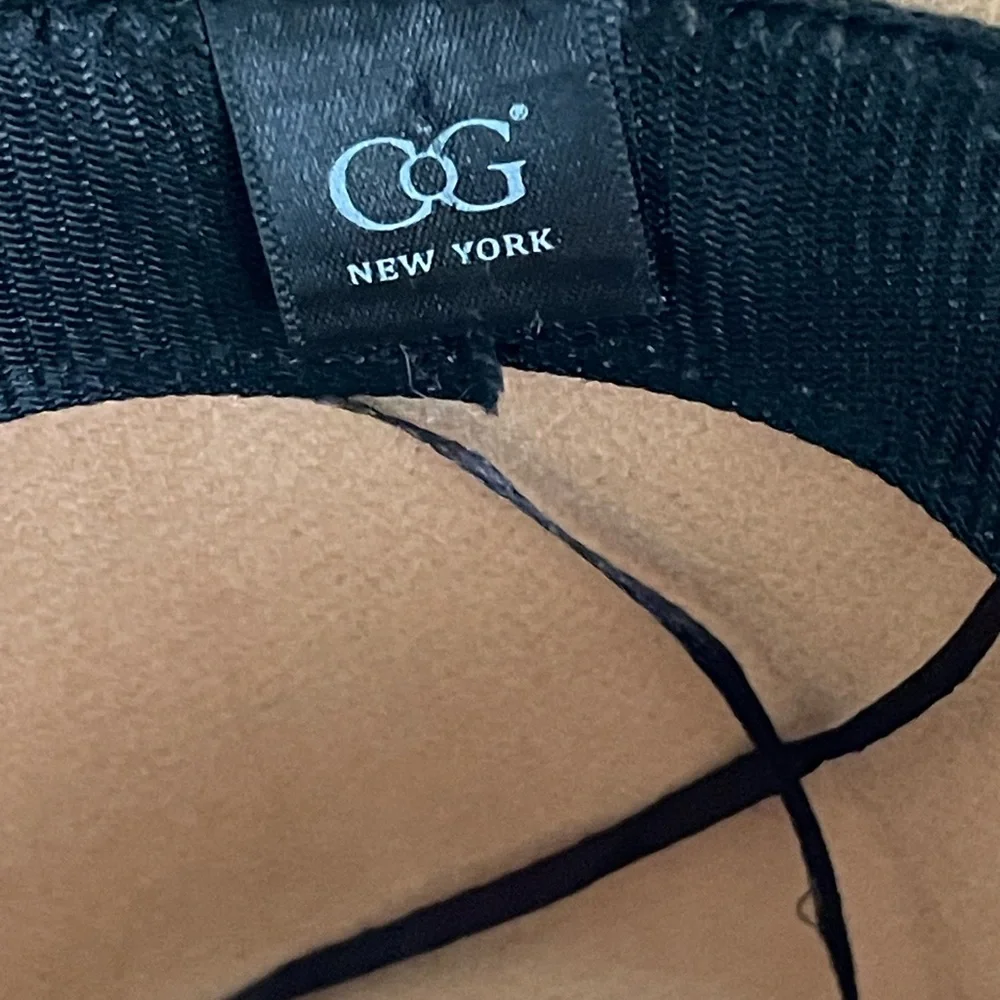 CG New York Camel Tan Felt Hat Leather Band 6.5” x7.5” Head NWOT New!